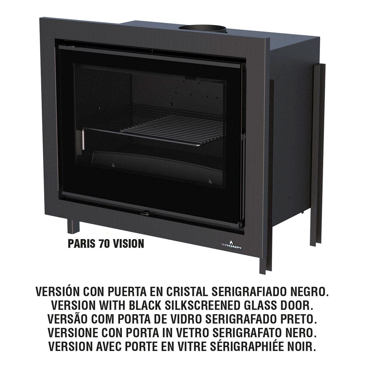 Estufa de Leña Insertable Paris 70 (Bronpi)