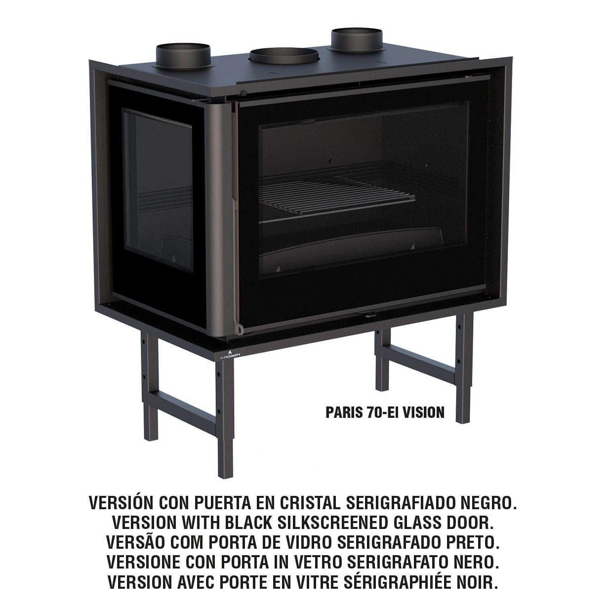 Estufa de Leña Insertable Paris 70-E (Bronpi)