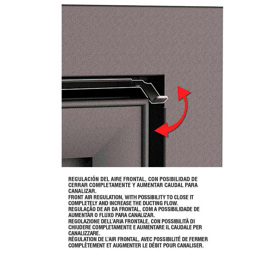 Estufa de Leña Insertable Paris 90-3C (Bronpi)